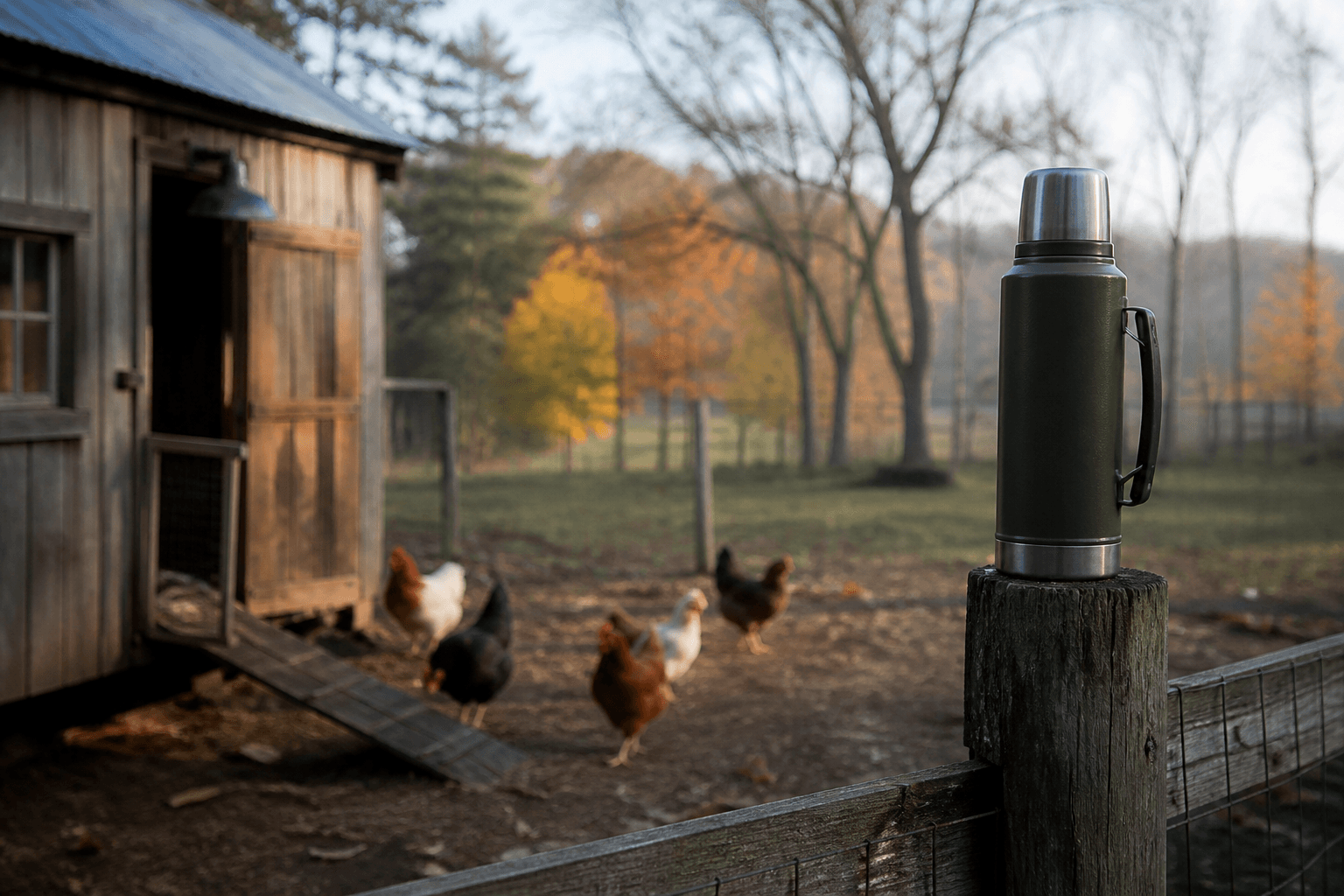 Chicken Coop Winter Prep and the Morning Coffee Round